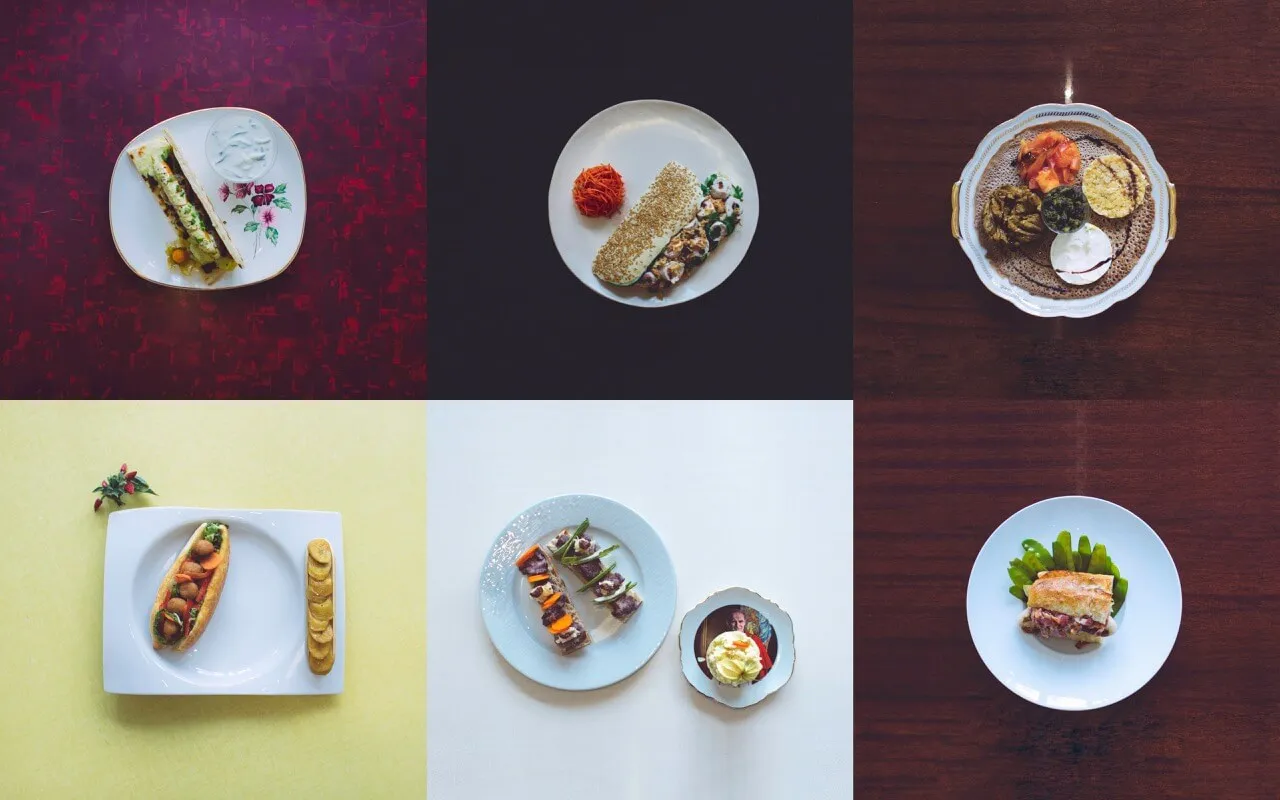 culture chien chaud : exemple de hot dog vue de haut