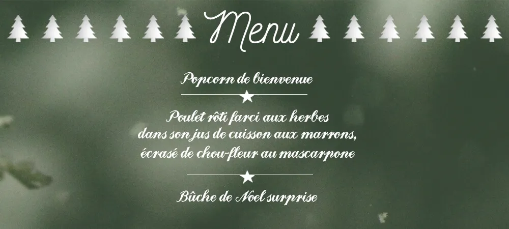 menu repas de noel les petites tables